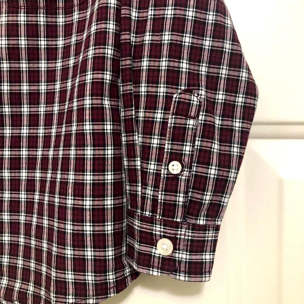 The Children Place Kids Plaid Long Button Down Shirt